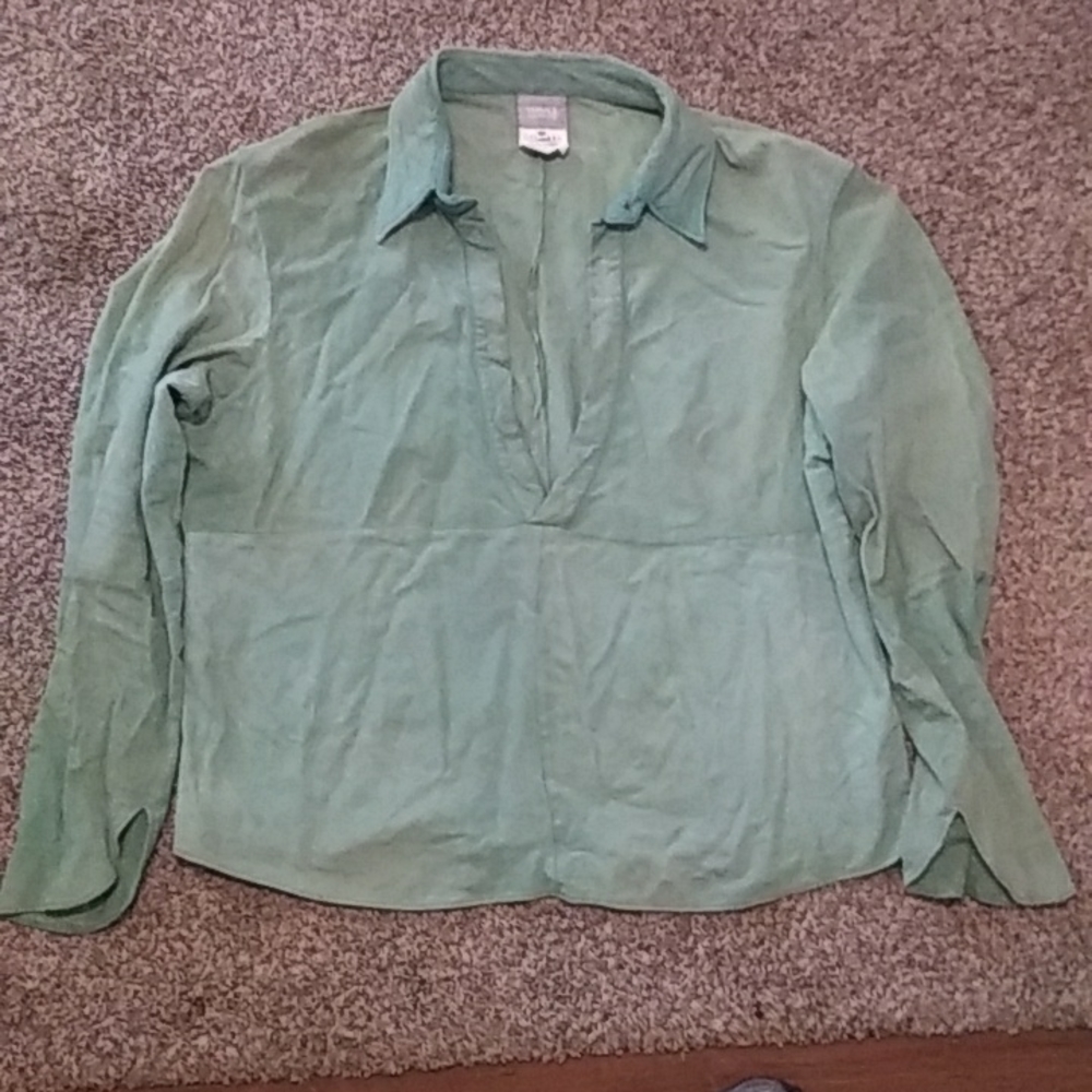 Mens Versace long sleeve shirt green